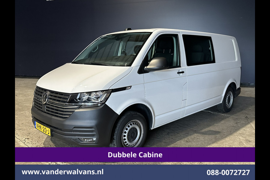 Volkswagen Transporter 2.0 TDI L2H1 Dubbele Cabine Euro6 Airco | 2200kg Trekhaak | Apple Carplay Cruisecontrol, Android Auto, 5-Zits, Parkeersensoren