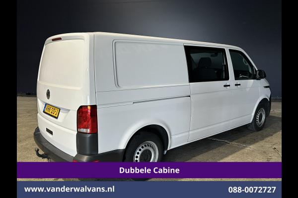 Volkswagen Transporter 2.0 TDI L2H1 Dubbele Cabine Euro6 Airco | 2200kg Trekhaak | Apple Carplay Cruisecontrol, Android Auto, 5-Zits, Parkeersensoren