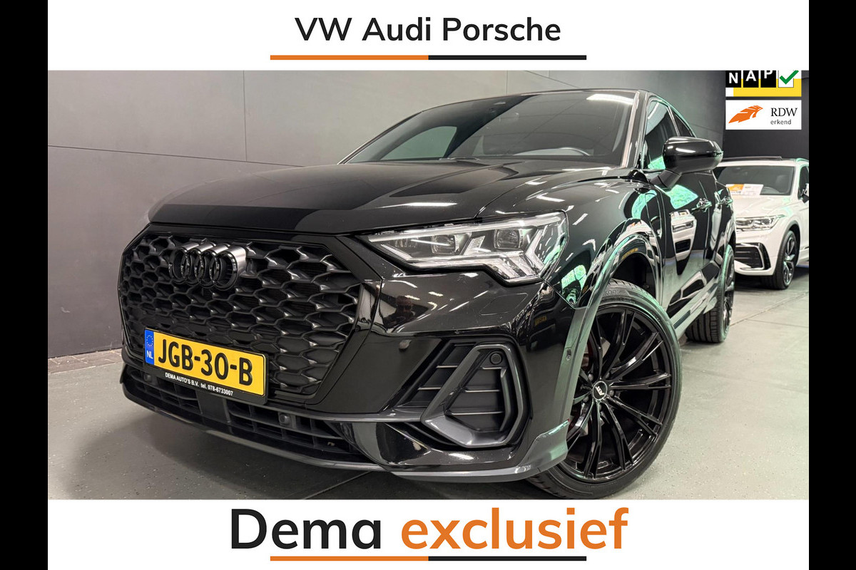 Audi Q3 Sportback 45 TFSI e 2 X S-LINE BLACK-LINE 20'' NAVI/M-STOELEN/DAB/CAM/A-CRUISE/ECC/PDC/// Audi Q3 Sportback 45 TFSI e 2 X S-LINE BLACK-LINE 20'' NAVI/M-STOELEN/DAB/CAM/A-CRUISE/ECC/PDC///