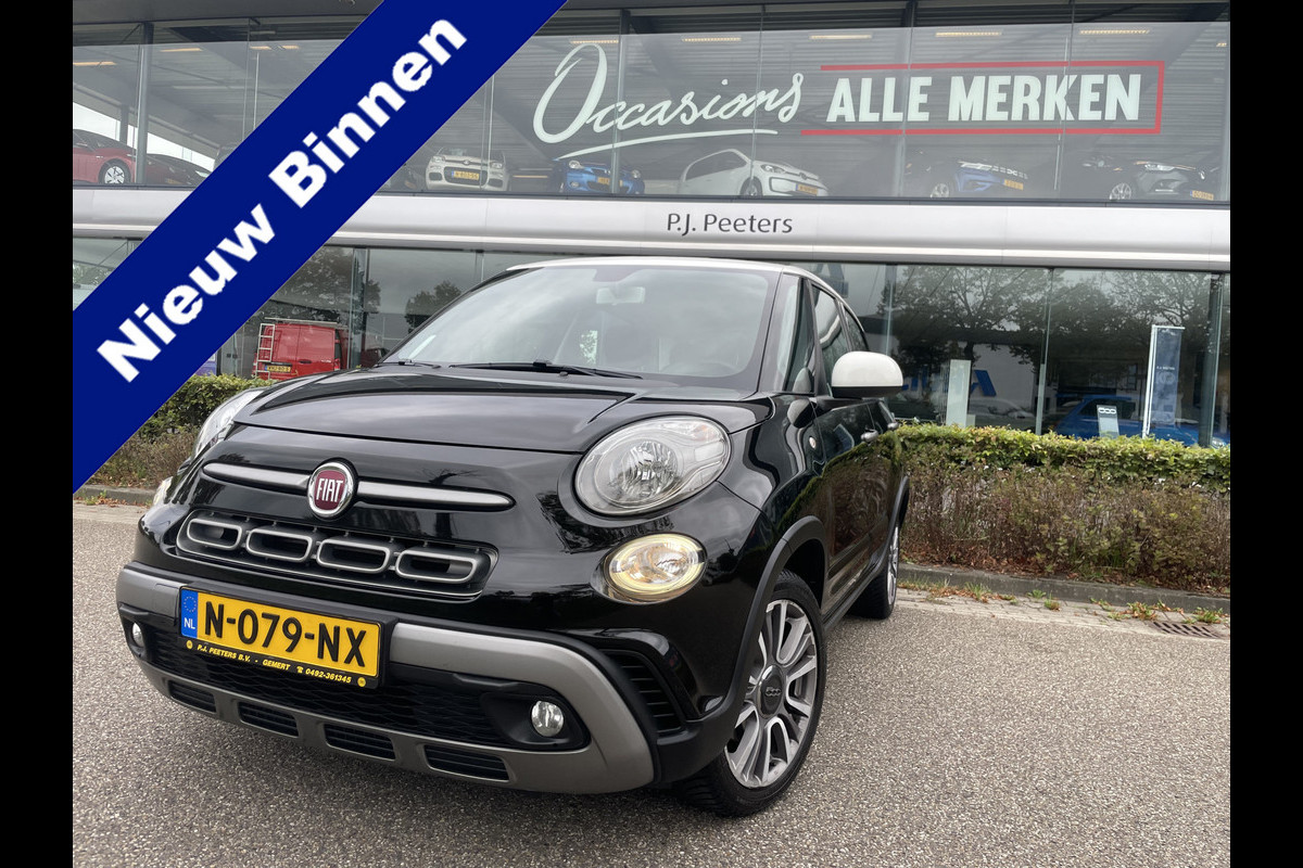 Fiat 500L 1.4 CROSS 4cil. Cruise control - Airco - Navigatie - Trekhaak - Parkeersensoren voor en achter - Stoelverwarming - Bluetooth - Mistlampen voor - Multifunctioneel stuurwiel - Licht metalen 17 inch - U-connect
