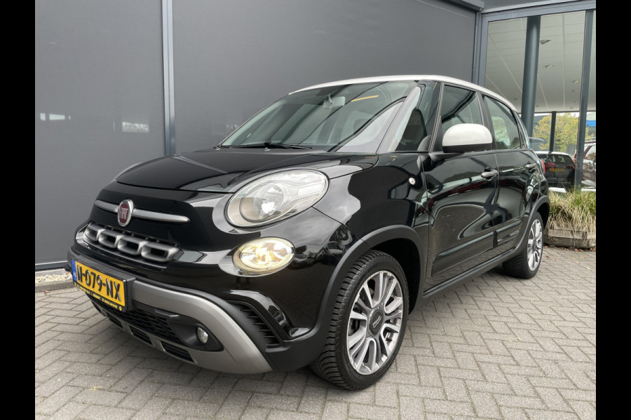 Fiat 500L 1.4 CROSS 4cil. Cruise control - Airco - Navigatie - Trekhaak - Parkeersensoren voor en achter - Stoelverwarming - Bluetooth - Mistlampen voor - Multifunctioneel stuurwiel - Licht metalen 17 inch - U-connect