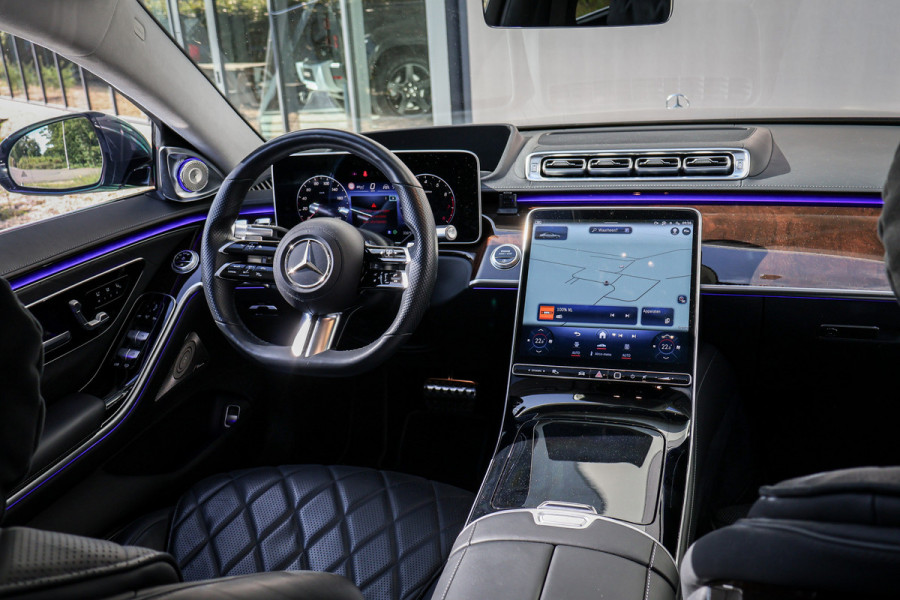 Mercedes-Benz S-Klasse 500 4MATIC Lang AMG Line | BURMESTER HIGH END 4D | ADAPTIVE CRUISE CONTROL | ACHTERASBESTURING | STOELVERARMING & VERKOELING & M LANG