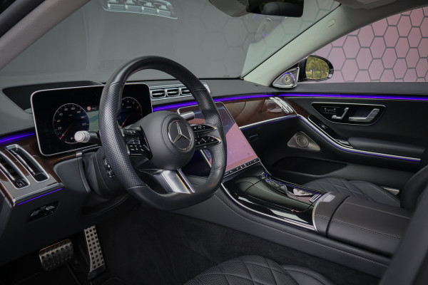 Mercedes-Benz S-Klasse 500 4MATIC Lang AMG Line | BURMESTER HIGH END 4D | ADAPTIVE CRUISE CONTROL | ACHTERASBESTURING | STOELVERARMING & VERKOELING & M LANG