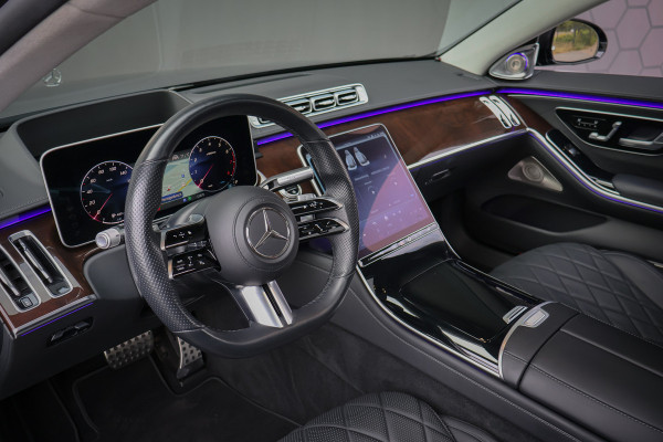 Mercedes-Benz S-Klasse 500 4MATIC Lang AMG Line | BURMESTER HIGH END 4D | ADAPTIVE CRUISE CONTROL | ACHTERASBESTURING | STOELVERARMING & VERKOELING & M LANG