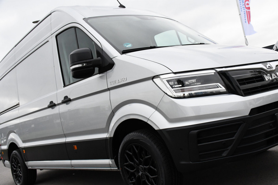 MAN TGE 35 2.0 L3H3 PB Edition Lucht geremd! Camera, 3500kg Trekhaak, Cruise, Carplay, LED, 165pk, Automaat, Multimedia, Uniek! lucht opbouw, markt, zwaar, luchhtrem, veldhuizen