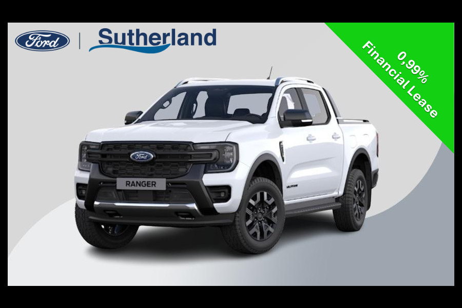 Ford Ranger 2.3 PHEV Wildtrak Double Cab 281pk | 0,99% Renteactie | 5 persoons! | Technology Pack Plus Trailer | Cargo Area Pack | Power Rollertop | Prijs excl. BTW incl. BPM | laadkabel mode 3 16A