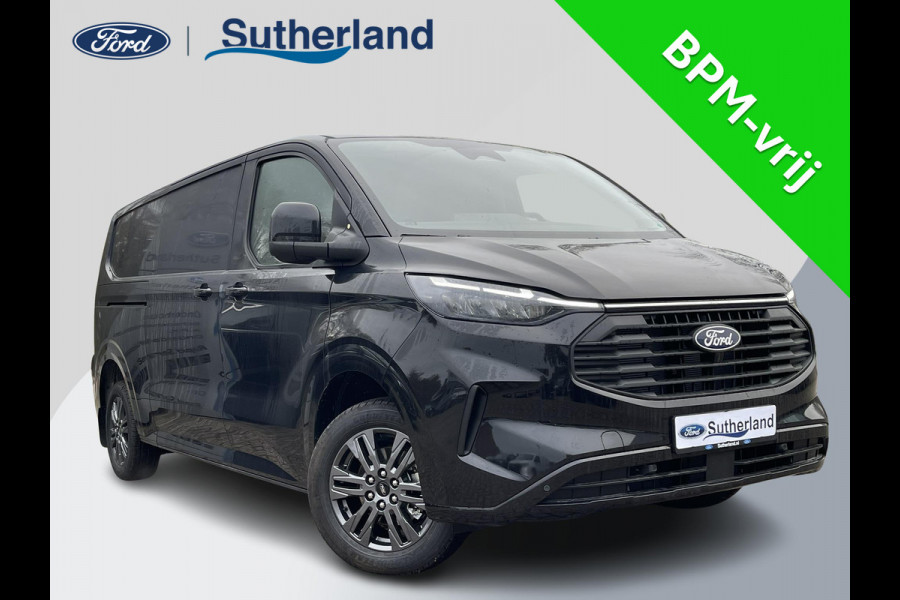 Ford Transit Custom 300 2.0 TDCI L2H1 Limited Nieuw | SCI | 136pk | 17 inch | Draadloos opladen | Adaptive cruise control | Navigatie | Dodehoeksensoren | Verwarmbaar stuurwiel | Roetfilter regeneratie | Reservewiel