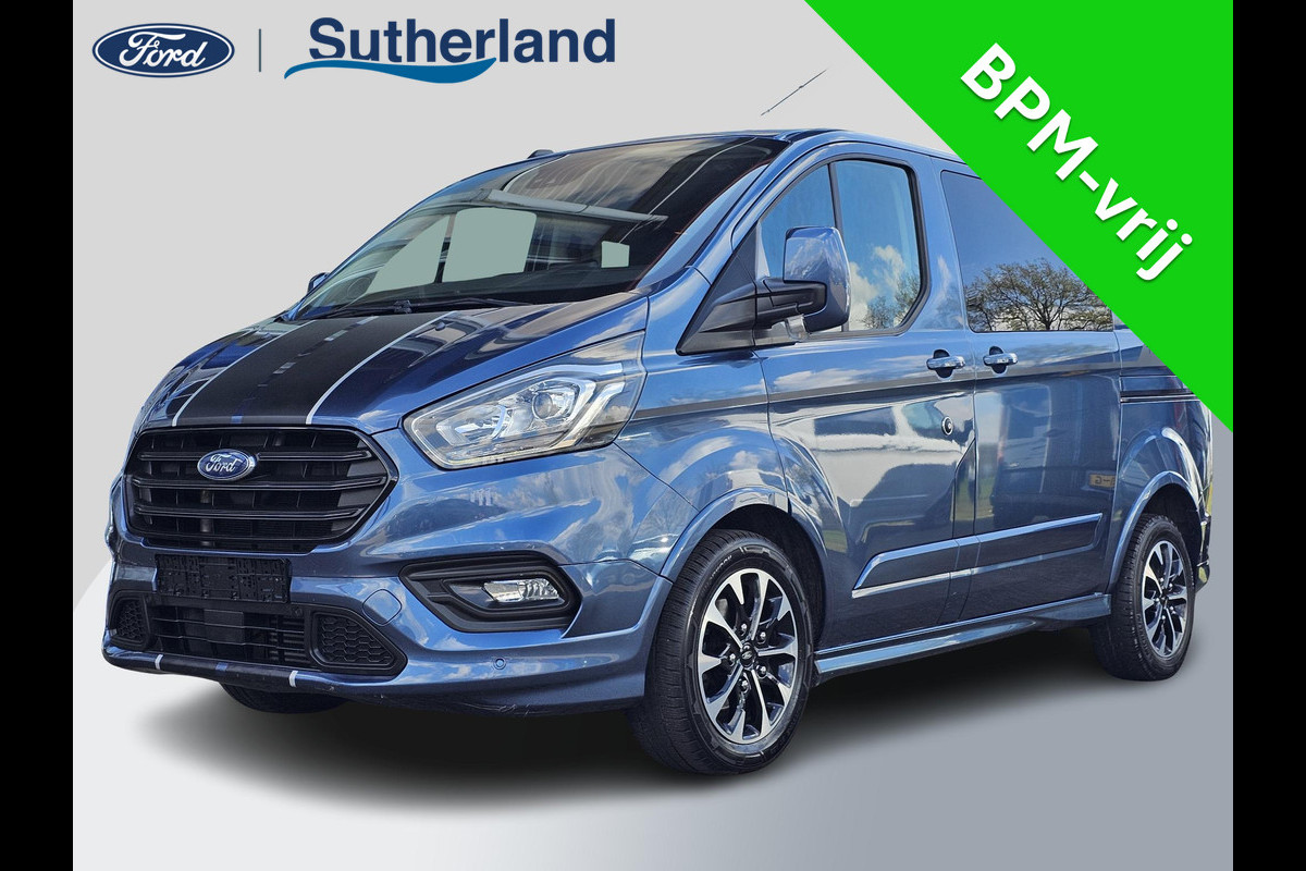 Ford Transit Custom 320 2.0 TDCI L1H1 Sport DC 185pk Automaat | DC | Dubbele Cabine | Adaptive cruise control | Dubbele schuifdeur | Trekhaak | Camera | Navigatie | Stoel-Stoel | Stoelverwarming Ford Transit Custom 320 2.0 TDCI L1H1 Sport DC 185pk Automaat | DC | Dubbele Cabine | Adaptive cruise control | Dubbele schuifdeur | Trekhaak | Camera | Navigatie | Stoel-Stoel | Stoelverwarming
