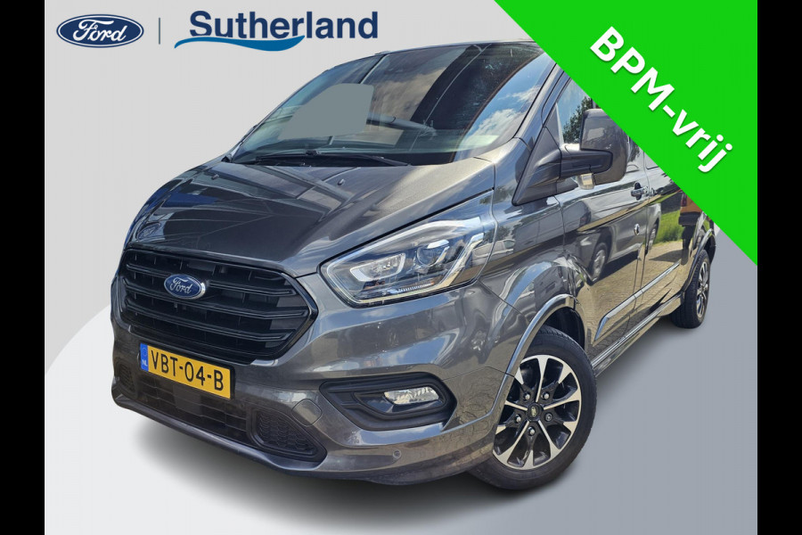 Ford Transit Custom 320 2.0 TDCI L2H1 Sport 185 pk Automaat | Cruise control | Navigatie | Lane assist | Half leder | Stoelverwarming | Airco | Trekhaak | Zéér compleet! Ford Transit Custom 320 2.0 TDCI L2H1 Sport 185 pk Automaat | Cruise control | Navigatie | Lane assist | Half leder | Stoelverwarming | Airco | Trekhaak | Zéér compleet!