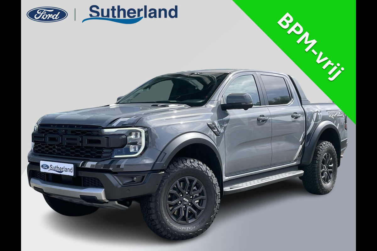Ford Ranger 3.0 EcoBoost Raptor 288pk V6 Automaat Rijklaar! | Conquer Grey Metallic | Raptor Pack Nieuw Model | SYNC4 | 2.500kg Trekgewicht | Matrix LED Koplampen | Prijs incl. ombouwkosten Grijs Kenteken Ford Ranger 3.0 EcoBoost Raptor 288pk V6 Automaat Rijklaar! | Conquer Grey Metallic | Raptor Pack Nieuw Model | SYNC4 | 2.500kg Trekgewicht | Matrix LED Koplampen | Prijs incl. ombouwkosten Grijs Kenteken