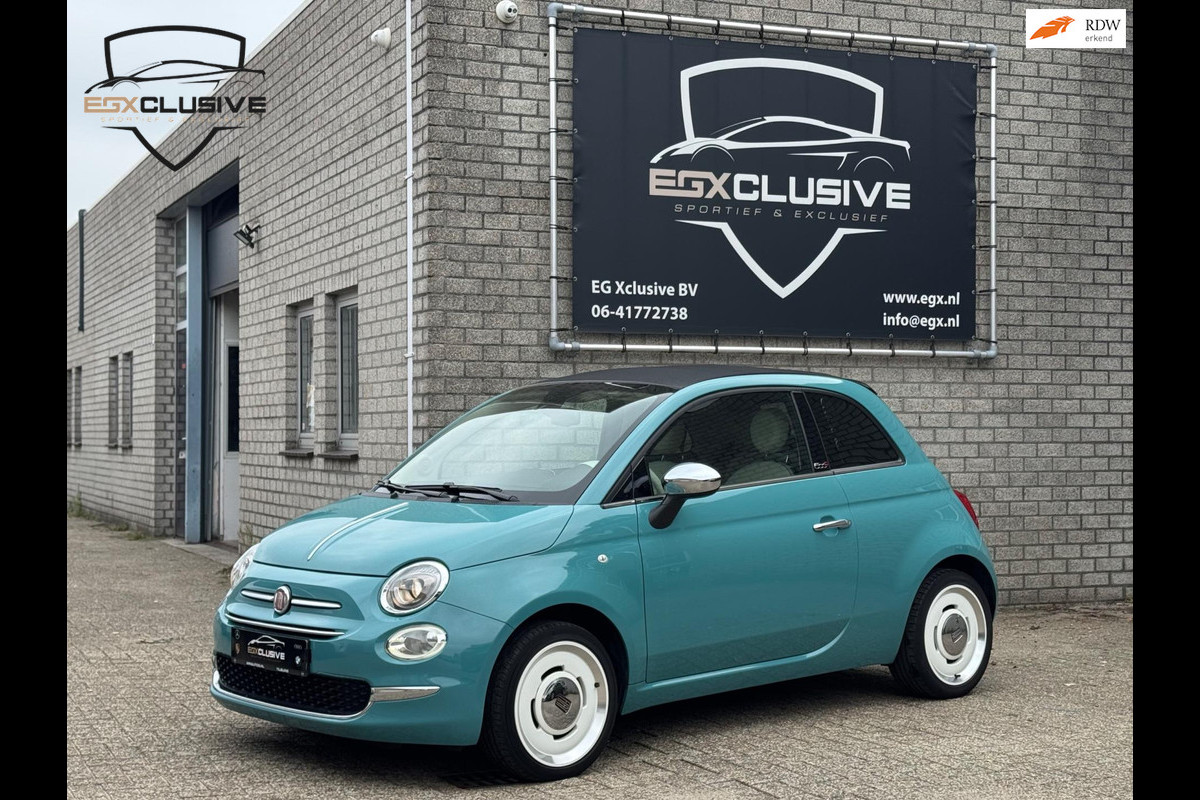 Fiat 500 1.2 Lounge Anniversary | Cabrio | Carplay Fiat 500 1.2 Lounge Anniversary | Cabrio | Carplay