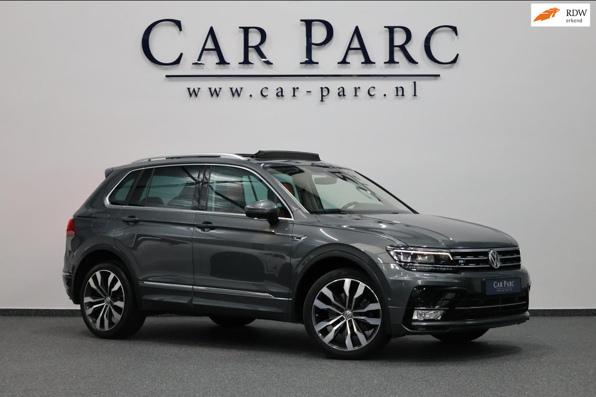 Volkswagen Tiguan 2.0 TSI 4Motion 220+PK R-LINE LED/VIRTUAL/HUD/PANO/LEER+S.VERWARMING+MEMORY/20"/360 CAM/LINE/ACC/12 MDN GARANTIE