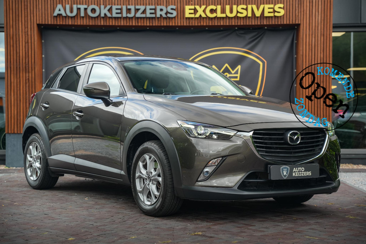 Mazda CX-3 2.0 SkyActiv-G 120 Dynamic Cruise Control Airco Automatisch Navigatie Stoelverw. PDC Automaat! Mazda CX-3 2.0 SkyActiv-G 120 Dynamic Cruise Control Airco Automatisch Navigatie Stoelverw. PDC Automaat!