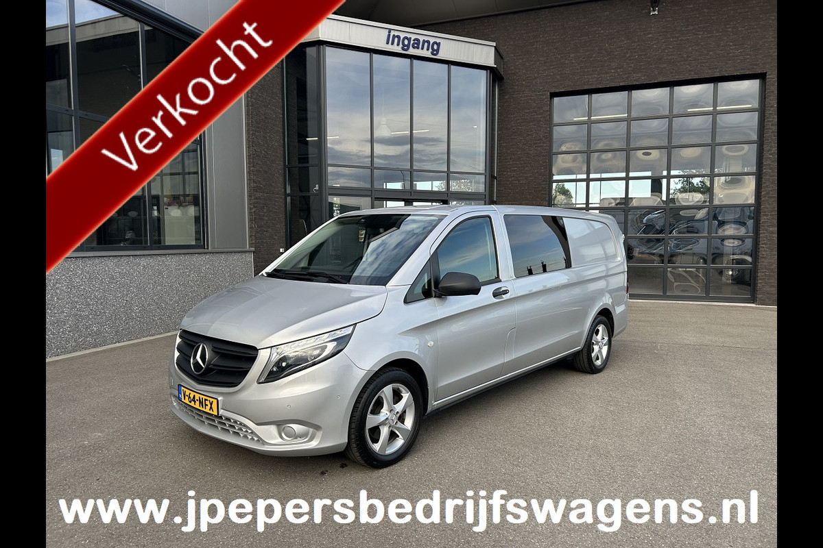 Mercedes-Benz Vito 116 CDI Extra lang / Dubbele cabine / LED / Achterdeuren / 9G-TRONIC / 2500KG Trekhaak / Camera / Parkeersensoren / Navigatie / Mercedes-Benz Vito 116 CDI Extra lang / Dubbele cabine / LED / Achterdeuren / 9G-TRONIC / 2500KG Trekhaak / Camera / Parkeersensoren / Navigatie /