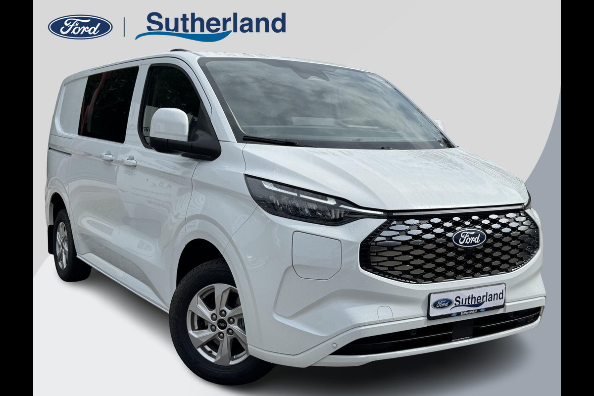 Ford E-Transit Custom 320 L1 Limited/Titanium Elektrisch | SCI | Ford Voorraad | 65kWh 218pk | Frozen White | Dubbele zijschuifdeur | Ruit in laadschot | Ruit in rechter zijschuifdeur| Verwarmbare passagiersstoel (8-weg verstelbaar) | Inklapbare trekhaak | Centrale dubbele vergrendeling | Driver Assistance Pack Premium | AGM accu | BEV 3-fase oplaadkabel 10 meter Ford E-Transit Custom 320 L1 Limited/Titanium Elektrisch | SCI | Ford Voorraad | 65kWh 218pk | Frozen White | Dubbele zijschuifdeur | Ruit in laadschot | Ruit in rechter zijschuifdeur| Verwarmbare passagiersstoel (8-weg verstelbaar) | Inklapbare trekhaak | Centrale dubbele vergrendeling | Driver Assistance Pack Premium | AGM accu | BEV 3-fase oplaadkabel 10 meter