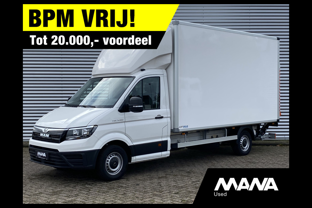 MAN TGE WORDT VERWACHT 3.180 Bakwagen NIEUW Dhollande laadklep Nieuw model