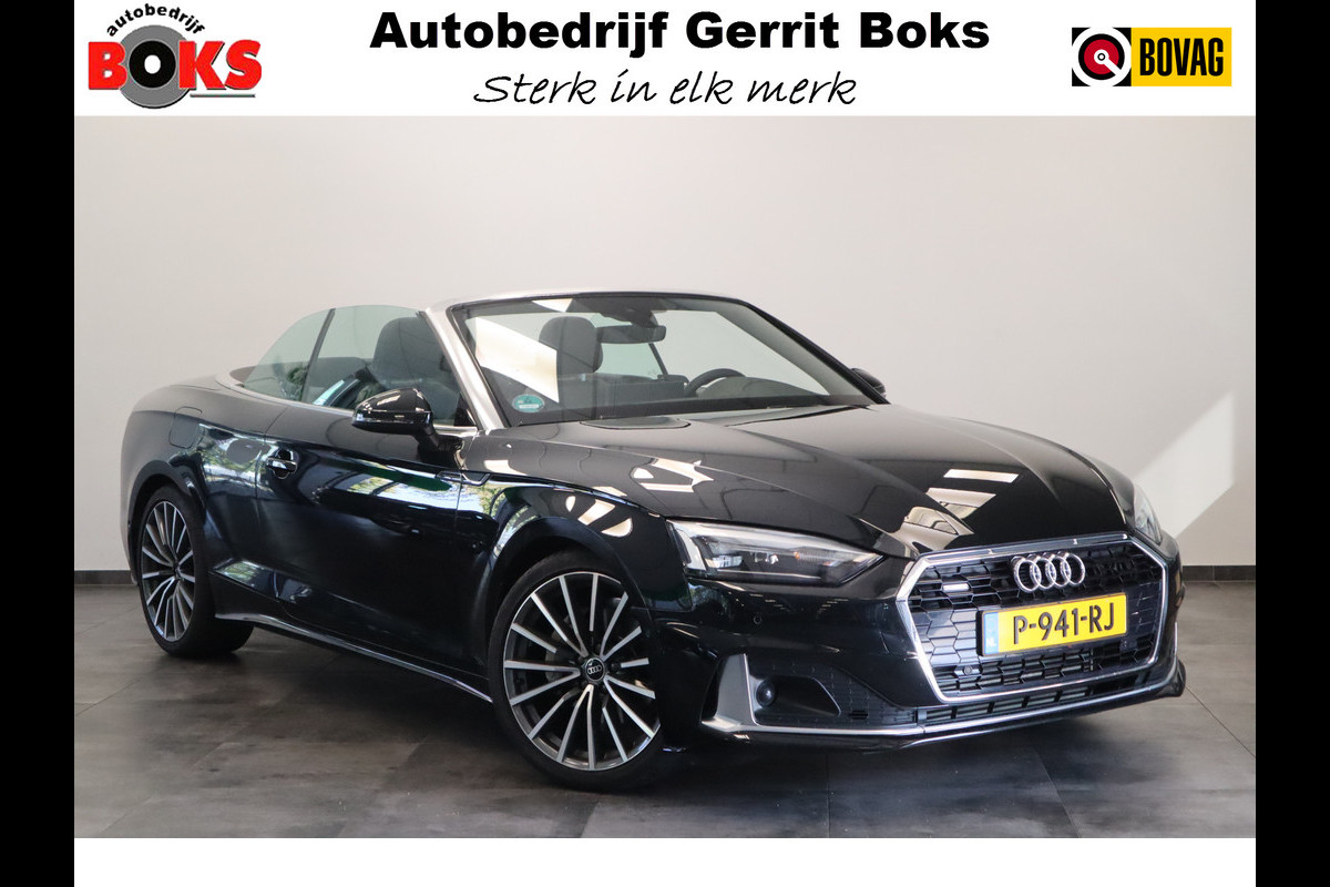 Audi A5 Cabriolet 40 TFSI quattro S edition Cruise/Climate 19''LM Navi Elektrische stoelen 204PK Audi A5 Cabriolet 40 TFSI quattro S edition Cruise/Climate 19''LM Navi Elektrische stoelen 204PK