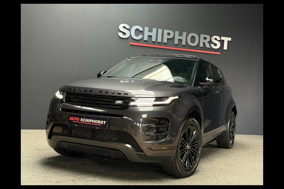 Land Rover Range Rover Evoque P300/P270e SE Dynamic/pano schuifdak/Carpathian Grey/5jr garantie schuif dak Land Rover Range Rover Evoque P300/P270e SE Dynamic/pano schuifdak/Carpathian Grey/5jr garantie schuif dak