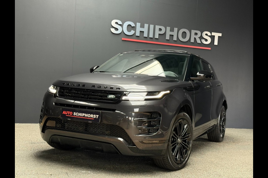 Land Rover Range Rover Evoque P300/P270e SE Dynamic/pano schuifdak/Carpathian Grey/5jr garantie Land Rover Range Rover Evoque P300/P270e SE Dynamic/pano schuifdak/Carpathian Grey/5jr garantie