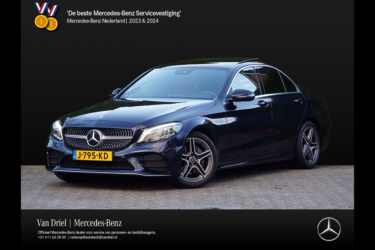 Mercedes-Benz C-Klasse C 180 AMG line | Sound Multibeam Panoramadak Bruin leder Artico Mercedes-Benz C-Klasse C 180 AMG line | Sound Multibeam Panoramadak Bruin leder Artico