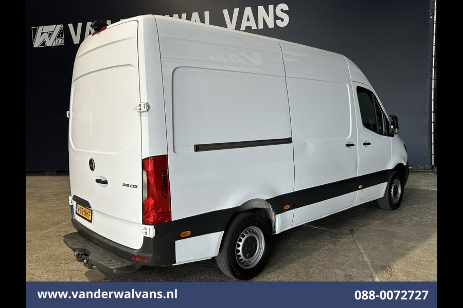 Mercedes-Benz Sprinter 316 CDI 163pk L2H2 Euro6 Airco | 360 graden Camera | Apple Carplay | Cruisecontrol Android Auto, Chauffeursstoel, Trekhaak, Parkeersensoren, Bijrijdersbank
