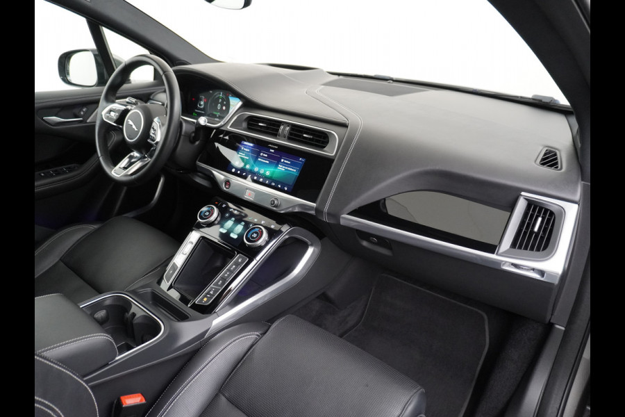 Jaguar I-PACE EV400 First Edition HSE 90kWh AWD Luchtvering Meridian®-Surround Audio Leder Memory Panoramadak 360°Camera Adap.Cruise Apple Car Lmv 22" DAB Bluetooth Led Stuur-Stoel-Achterbank-Voorruitverwarming Elek.Achterklep Zeer compleet, nieuwprijs €107.035 Origineel Nederlandse Auto