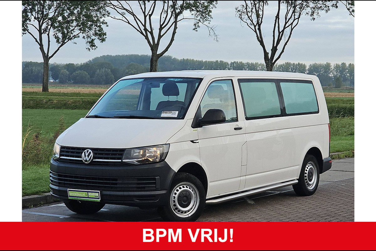Volkswagen Transporter Kombi 2.0 TDI L2H1 Combi Personenbus BPM Vrij 9 persoons Airco Euro6 Volkswagen Transporter Kombi 2.0 TDI L2H1 Combi Personenbus BPM Vrij 9 persoons Airco Euro6