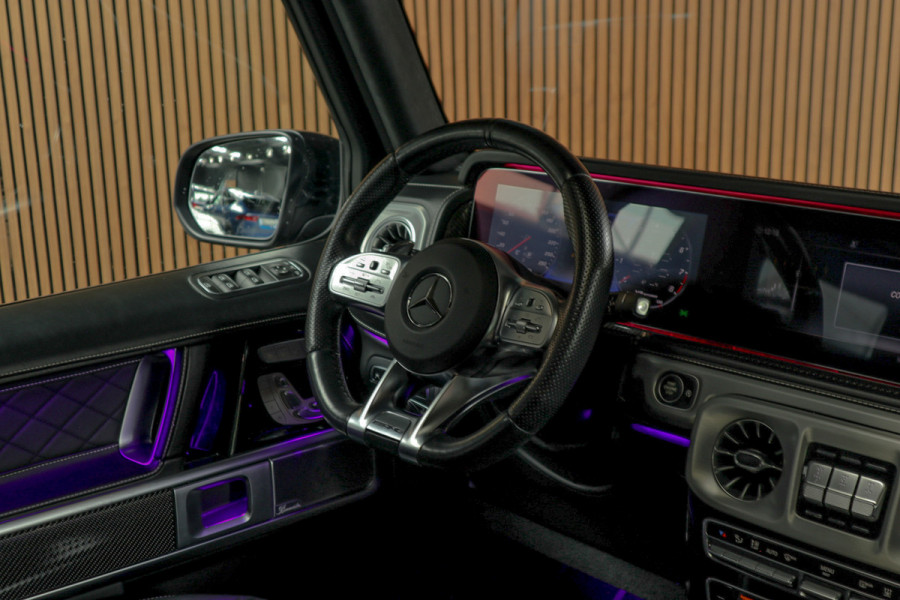 Mercedes-Benz G63 AMG Panodak Carbon Burmester Leer 360 PTS Open dak Navi Memory Stoelventilatie Stoelverwarming Climate NL auto Mercedes-Benz G63 AMG Panodak Carbon Burmester Leer 360 PTS Open dak Navi Memory Stoelventilatie Stoelverwarming Climate NL auto