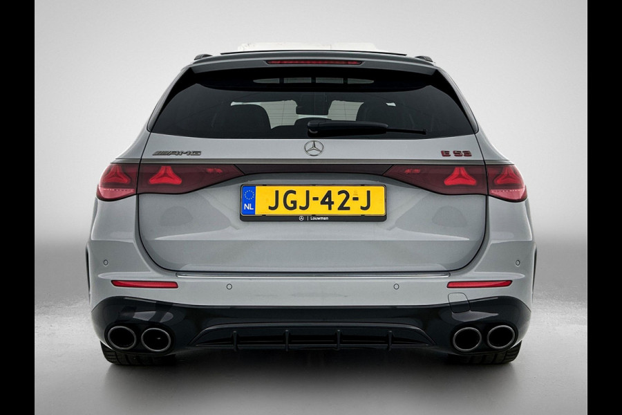 Mercedes-Benz E-Klasse Estate Mercedes-AMG 53 4MATIC+ Night Pakket 1+2 | Panorama Schuif-Kanteldak | 21 Inch AMG Velgen | Burmester® | Trekhaak | AMG Real Performance Sound. Inclusief 24 maanden MB Certified garantie voor Europa.