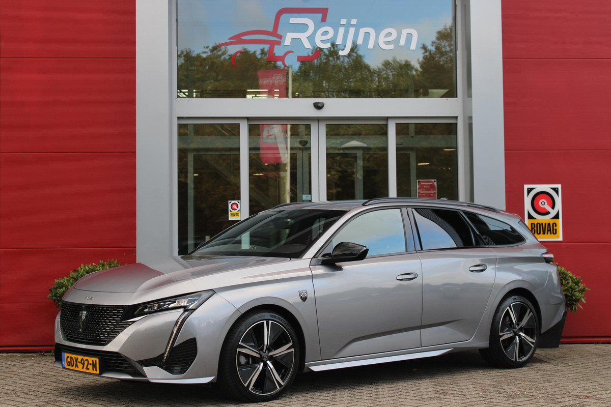 Peugeot 308 SW 1.2 130PK GT | 360° CAMERA | ELEKTRISCH BEDIENBARE ACHTERKLEP | FULL LED KOPLAMPEN | NAVIGATIE | DRAADLOZE APPLE CARPLAY/ANDROID AUTO | DRAADLOZE TELEFOONLADER | LICHTMETALEN VELGEN 18" "BLACK" | DODEHOEK DETECTIE | ADAPTIVE CRUISE CONTROL | KEYLESS ENTRY/START |