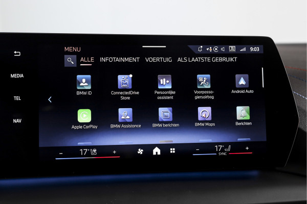 BMW 1-serie 120 M Sport | Innovation Pack | Premium Pack | S/K-Panodak | Dig. Cockpit | Adapt. Cruise | Stoel+-Stuurverw. | 360 Camera | NAV + App. Connect | Harman\Kardon | Head-Up | LM 19" | Afn. trekhaak | 1481 BMW 1-serie 120 M Sport | Innovation Pack | Premium Pack | S/K-Panodak | Dig. Cockpit | Adapt. Cruise | Stoel+-Stuurverw. | 360 Camera | NAV + App. Connect | Harman\Kardon | Head-Up | LM 19" | Afn. trekhaak | 1481