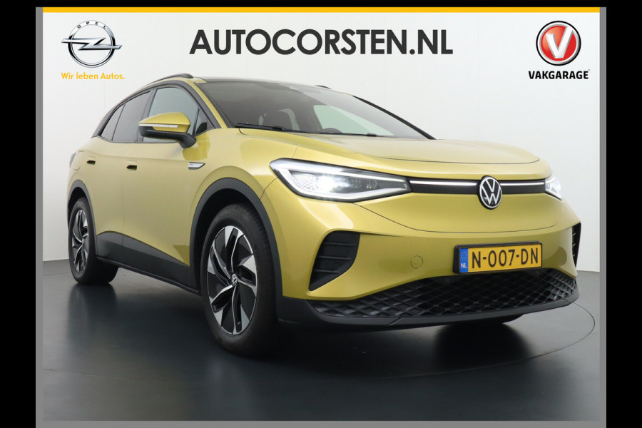 Volkswagen ID.4 Pro Max 77kWh Ergo-Active Elek. Stoelen Memory Leer/Alcantara Trekhaak Warmtepomp Panoramadak Head-Up 360°Camera Apple Carplay A Adap.Cruise Elek.Achterklep Stoel+Stuurverwarming DAB Keyless Advanced 1e Eigenaar Origineel Nederlandse Auto Zeer Compleet!