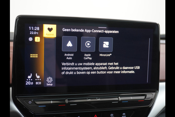 Volkswagen ID.4 Pro Max 77kWh Ergo-Active Elek. Stoelen Memory Leer/Alcantara Trekhaak Warmtepomp Panoramadak Head-Up 360°Camera Apple Carplay A Adap.Cruise Elek.Achterklep Stoel+Stuurverwarming DAB Keyless Advanced 1e Eigenaar Origineel Nederlandse Auto Zeer Compleet!