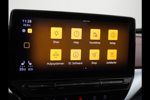 Volkswagen ID.4 Pro Max 77kWh Ergo-Active Elek. Stoelen Memory Leer/Alcantara Trekhaak Warmtepomp Panoramadak Head-Up 360°Camera Apple Carplay A Adap.Cruise Elek.Achterklep Stoel+Stuurverwarming DAB Keyless Advanced 1e Eigenaar Origineel Nederlandse Auto Zeer Compleet!