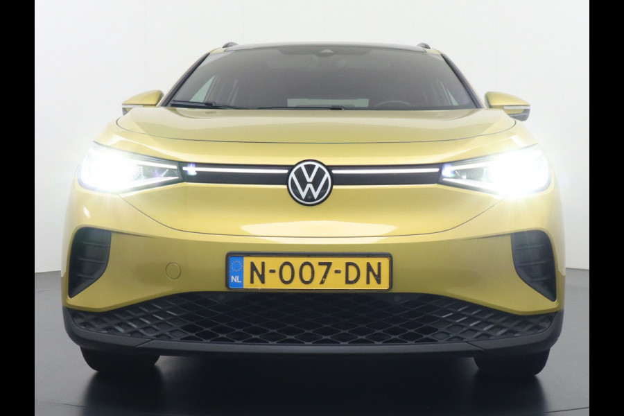 Volkswagen ID.4 Pro Max 77kWh Ergo-Active Elek. Stoelen Memory Leer/Alcantara Trekhaak Warmtepomp Panoramadak Head-Up 360°Camera Apple Carplay A Adap.Cruise Elek.Achterklep Stoel+Stuurverwarming DAB Keyless Advanced 1e Eigenaar Origineel Nederlandse Auto Zeer Compleet!