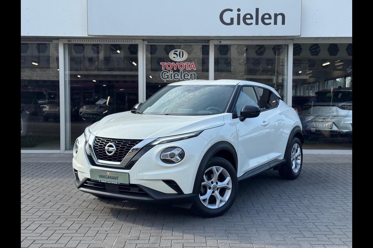 Nissan Juke 1.0 DIG-T 117pk N-Connecta | Apple CarPlay, LED, 17inch, Climate control, Parkeersensoren, Parkeercamera Nissan Juke 1.0 DIG-T 117pk N-Connecta | Apple CarPlay, LED, 17inch, Climate control, Parkeersensoren, Parkeercamera