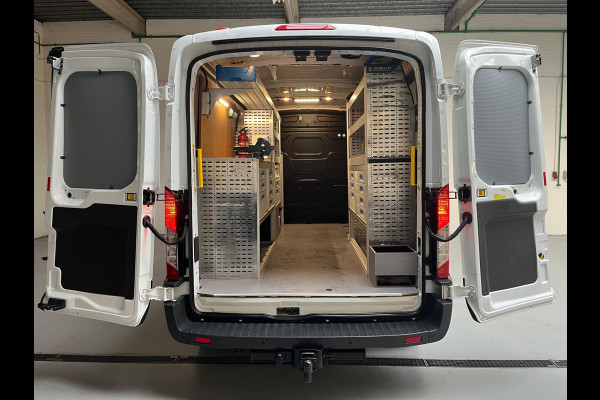Ford Transit 350 Servicewagen 2.0 TDCI 130pk euro6 L3H2 Trend Sortimo Inrichting Victron v230 Standkachel Trekhaak RIJKLAARPRIJS!