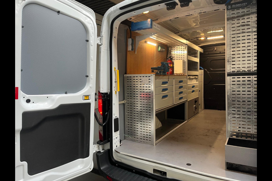 Ford Transit 350 Servicewagen 2.0 TDCI 130pk euro6 L3H2 Trend Sortimo Inrichting Victron v230 Standkachel Trekhaak RIJKLAARPRIJS!