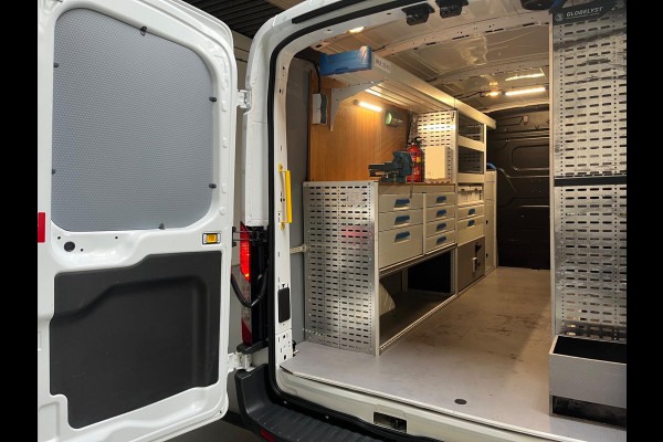 Ford Transit 350 Servicewagen 2.0 TDCI 130pk euro6 L3H2 Trend Sortimo Inrichting Victron v230 Standkachel Trekhaak RIJKLAARPRIJS!