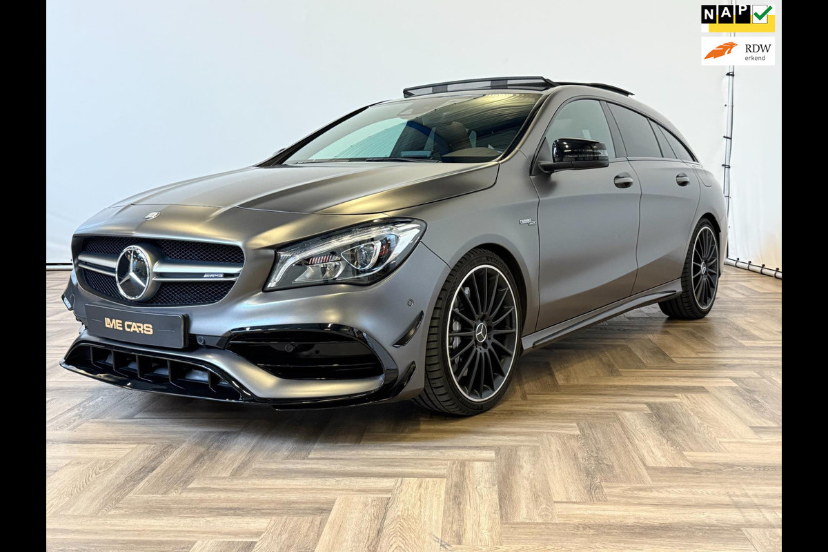 Mercedes-Benz CLA-Klasse Shooting Brake AMG 45 4MATIC Ambition|PANO|NAP|INRUIL MOGELIJK Mercedes-Benz CLA-Klasse Shooting Brake AMG 45 4MATIC Ambition|PANO|NAP|INRUIL MOGELIJK