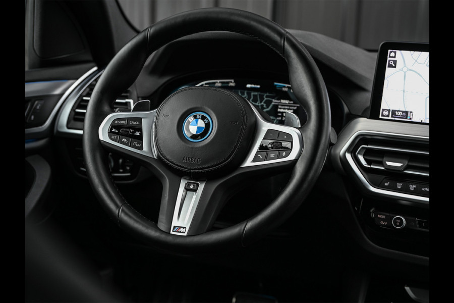 BMW X3 xDrive30e HIGH EXECUTIVE | M-SPORT | ACTIVE CRUISE | EL. TREKHAAK | CAMERA | VIRTUAL COCKPIT | LEDER | STOELVERWARMING | SHADOW