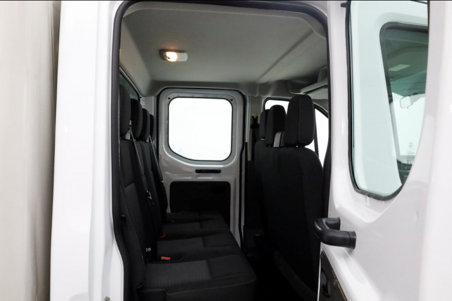 Ford Transit 2.0 TDCI 130pk L2H1 Trend D.C. Open Laadbak met huif 05-2020