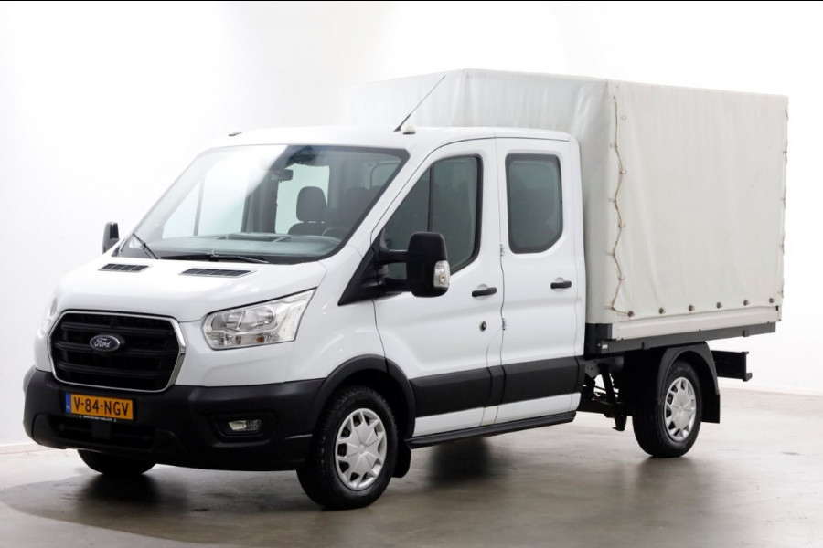 Ford Transit 2.0 TDCI 130pk L2H1 Trend D.C. Open Laadbak met huif 05-2020