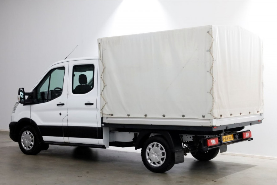 Ford Transit 2.0 TDCI 130pk L2H1 Trend D.C. Open Laadbak met huif 05-2020