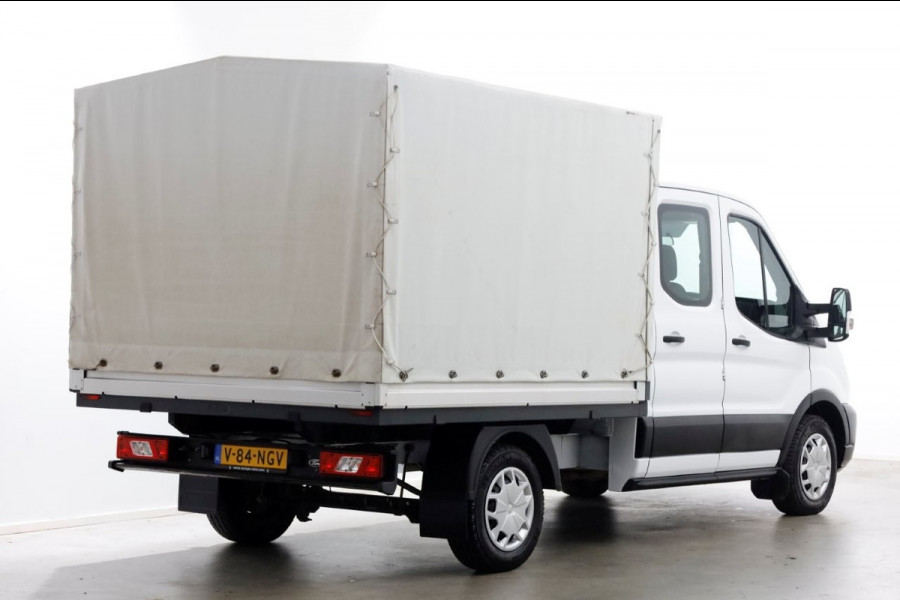 Ford Transit 2.0 TDCI 130pk L2H1 Trend D.C. Open Laadbak met huif 05-2020