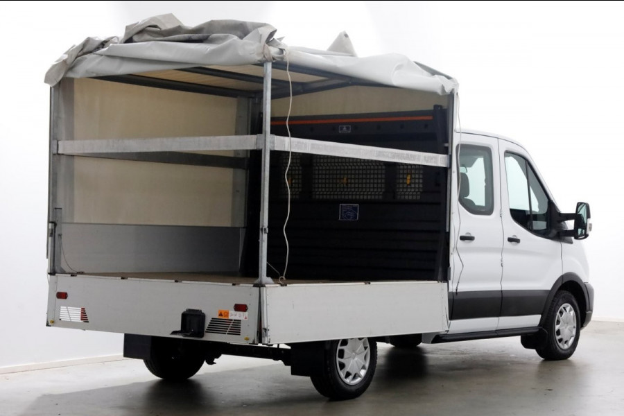 Ford Transit 2.0 TDCI 130pk L2H1 Trend D.C. Open Laadbak met huif 05-2020