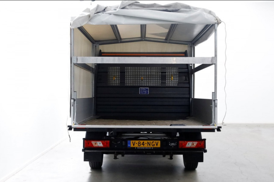 Ford Transit 2.0 TDCI 130pk L2H1 Trend D.C. Open Laadbak met huif 05-2020