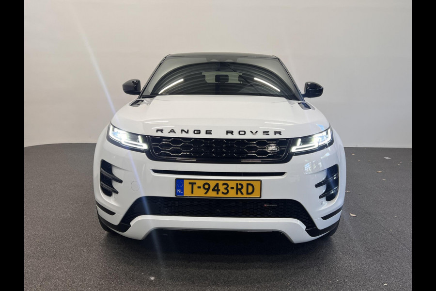 Land Rover Range Rover Evoque 1.5 P300e AWD R-Dynamic SE Panoramadak Navigatie Apple Carplay/Android Auto Camera Parkeersensoren Adaptive Cruise Control Dodehoek Assistent Elektrische achterklep Stoel- en stuurverwarming Memory stoelen Climate Control Ledverlichting
