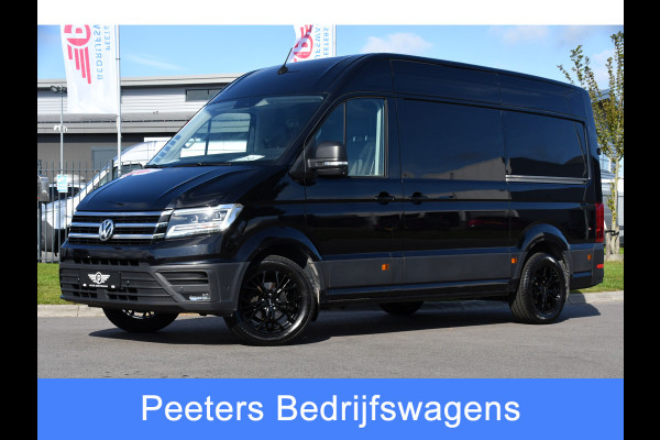 Volkswagen Crafter 35 2.0 TDI L3H3 Black Edition Highline Adaptieve Cruise, Camera, Carplay, Clima, Stoelverwarming, Automaat, Sensoren, Trekhaak, LED, Uniek!