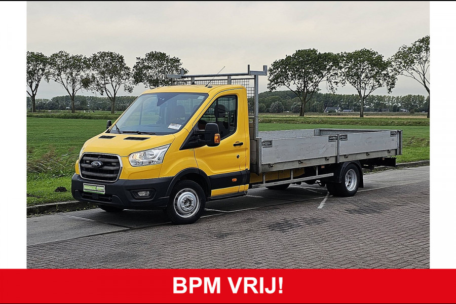 Ford Transit 350 2.0 TDCI L5H1 Open-Laadbak 5 meter! Euro6 Airco Dubbellucht!